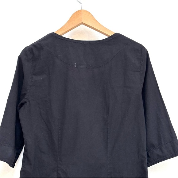 Prairie Underground Organic Cotton Shift Mini Dress Minimalist Black Size M - Picture 9 of 12